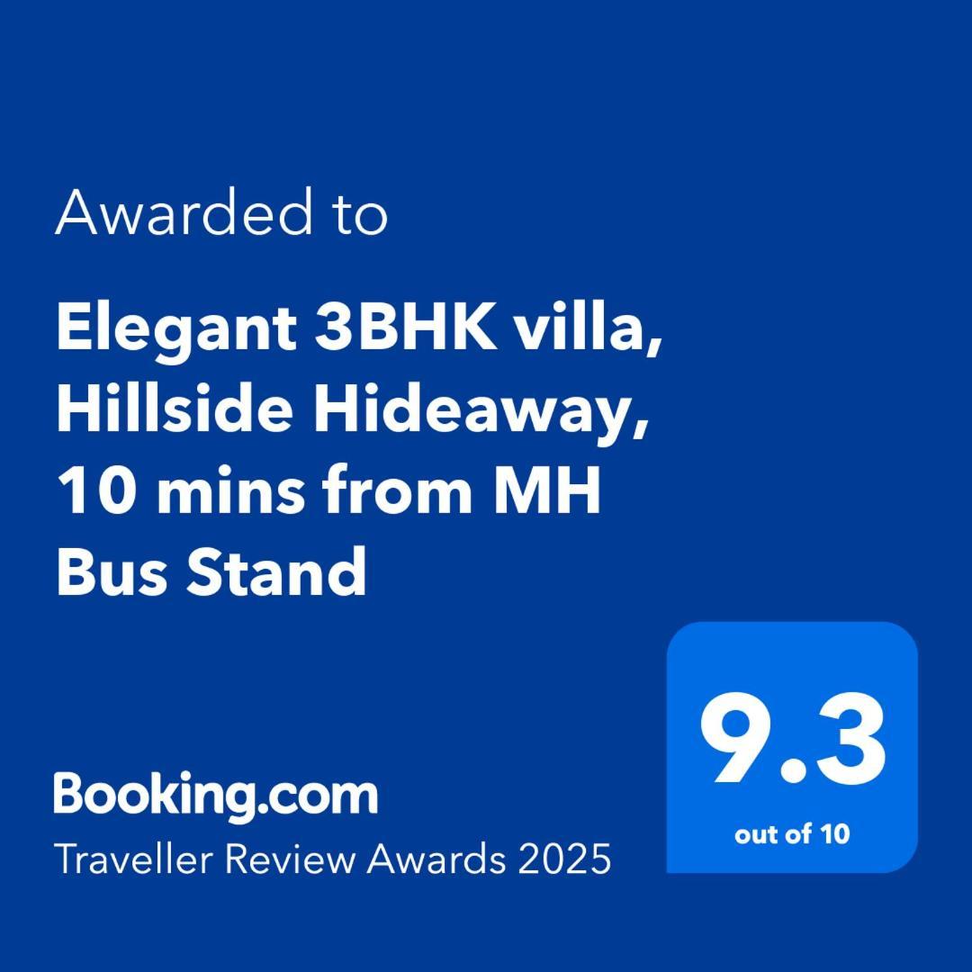 Elegant 3bhk Villa, Hillside Hideaway, 10 Mins From Mh Bus Stand *